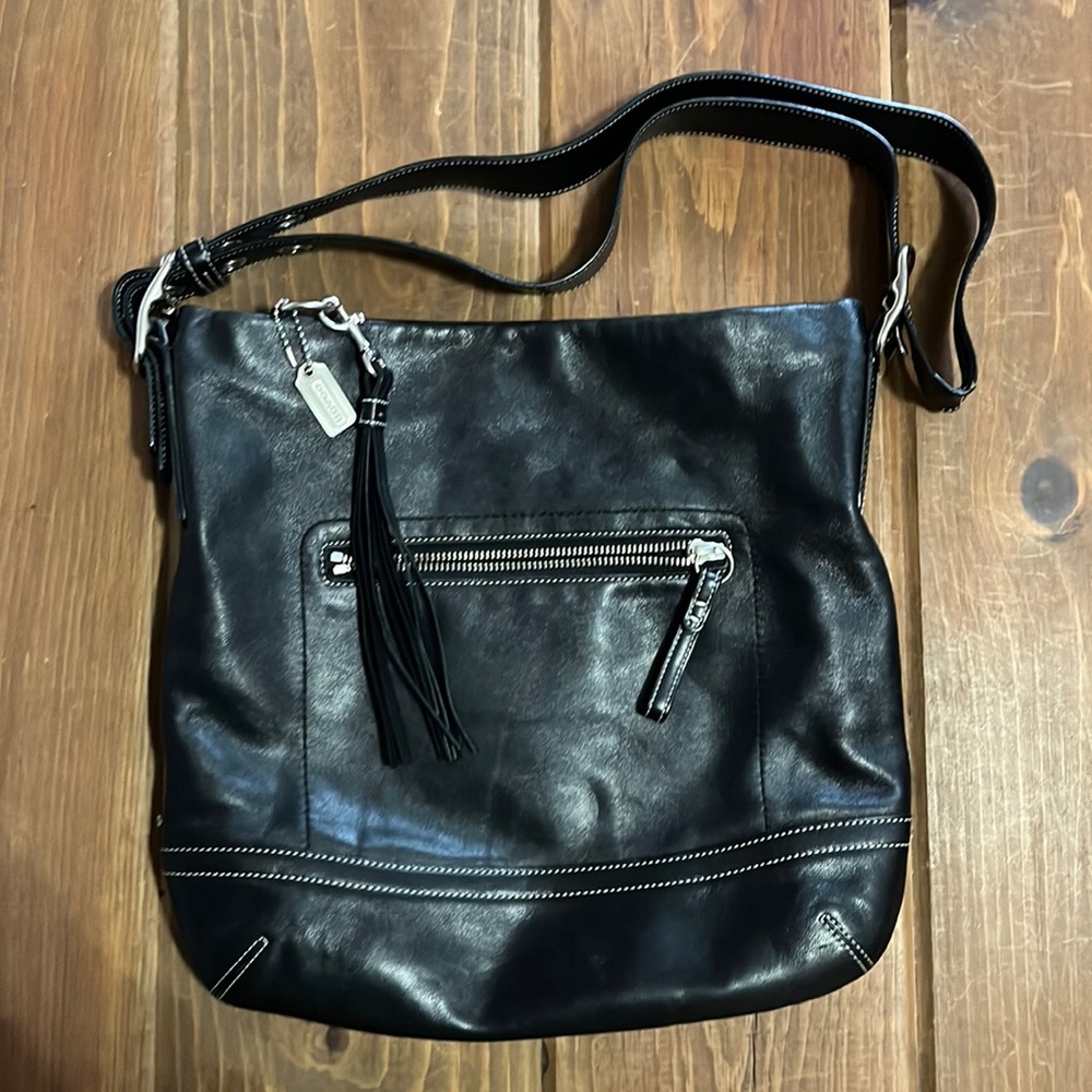 Vintage Coach Leather Shoulder Bag